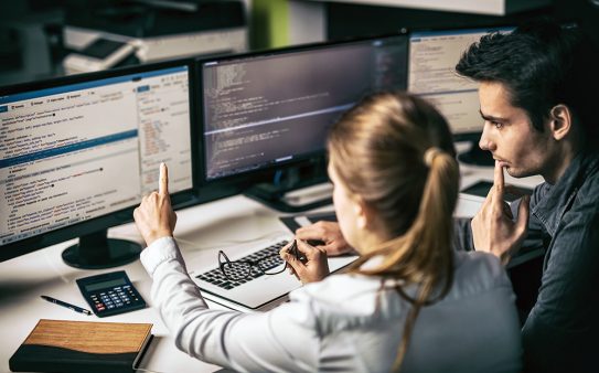 Multiple computer monitors